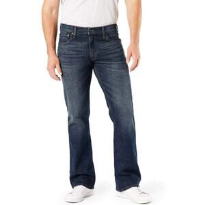 Levis Signature Bootcut Dark Denim Blue Jeans US Men's 42X32